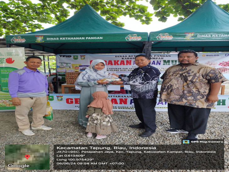 Gerakan Pangan Murah di Desa Petapahan Jaya Kecamatan Tapung