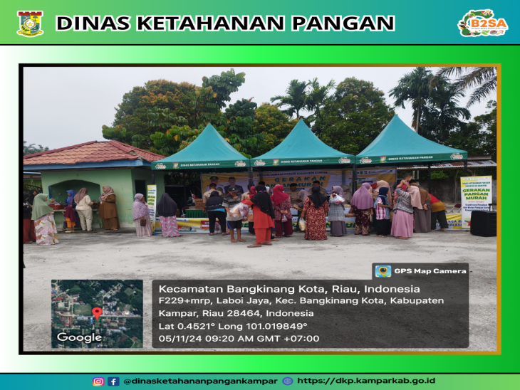 Gerakan Pangan Murah (GPM) di Desa Laboy Jaya Kecamatan Bangkinang