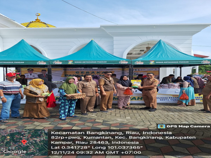 Gerakan Pangan Murah (GPM) di Desa Kumantan, Kecamatan Bangkinang Kota.