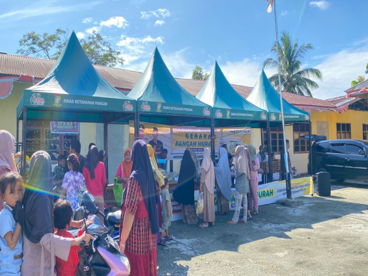 Gerakan Pangan Murah (GPM) di Desa Padang Mutung, Kecamatan Kampar