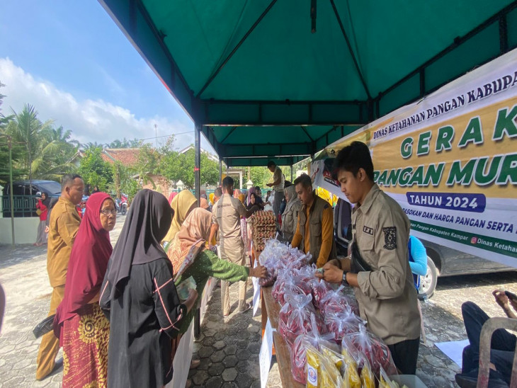 Gerakan Pangan Murah (GPM) di Desa Sungai Putih, Kecamatan Kampa