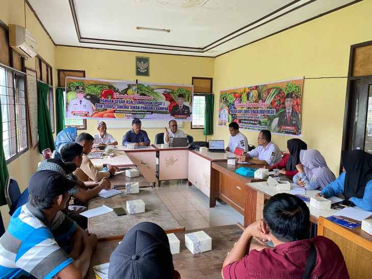 Sosialisasi Keamanan Pangan Segar Asal Tumbuhan (PSAT) di Desa Bukit Kemuning, Kecamatan Tapung Hulu