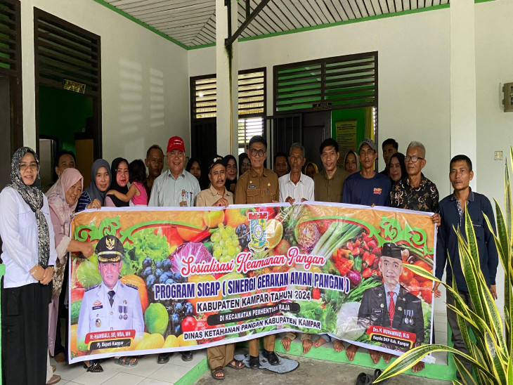 Sosialisasi Keamanan Pangan Segar Asal Tumbuhan (PSAT) di Kecamatan Perhentian Raja