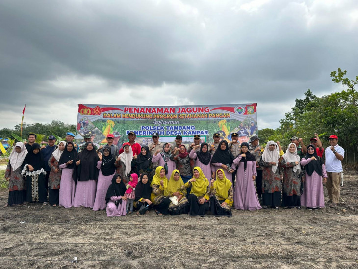 Dukung Nawacita Presiden Prabowo Subianto, Penanaman Jagung di Agrowisata Edukasi Kampa