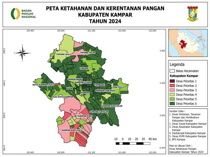 PETA KETAHANAN DAN KERENTANAN PANGAN (FOOD SECURITY AND VULNERABILITY ATLAS) TAHUN 2024