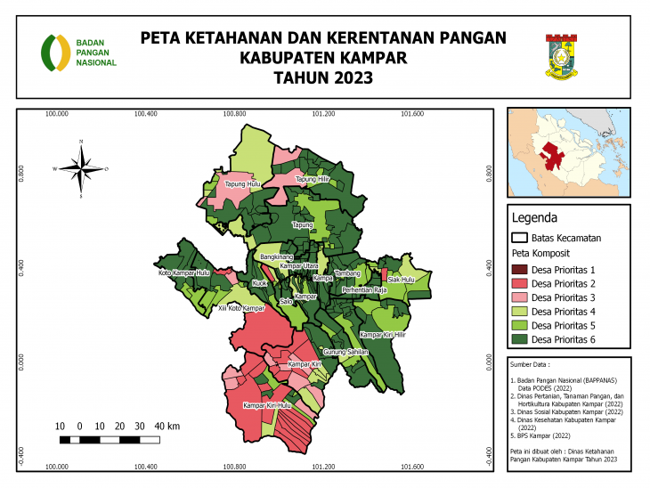 PETA KETAHANAN DAN KERENTANAN PANGAN (FOOD SECURITY AND VULNERABILITY ATLAS) TAHUN 2023