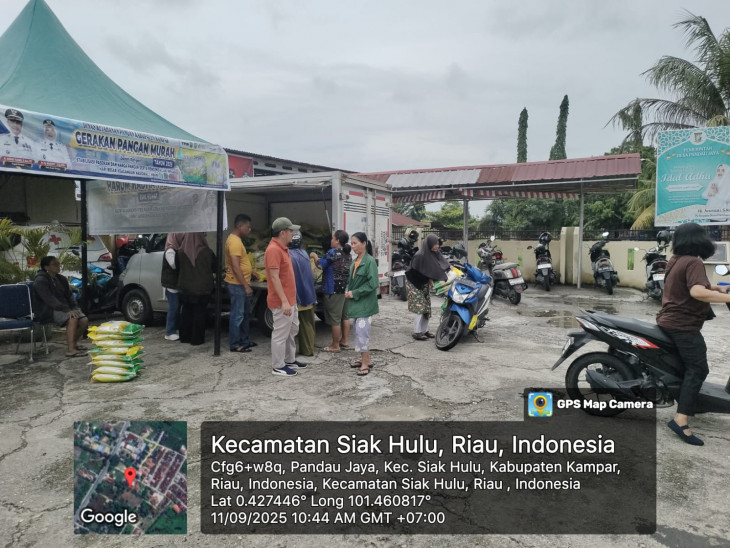 Gerakan Pangan Murah Hadir di Pasar Pandau Jaya, Beras SPHP Dijual Harga Terjangkau