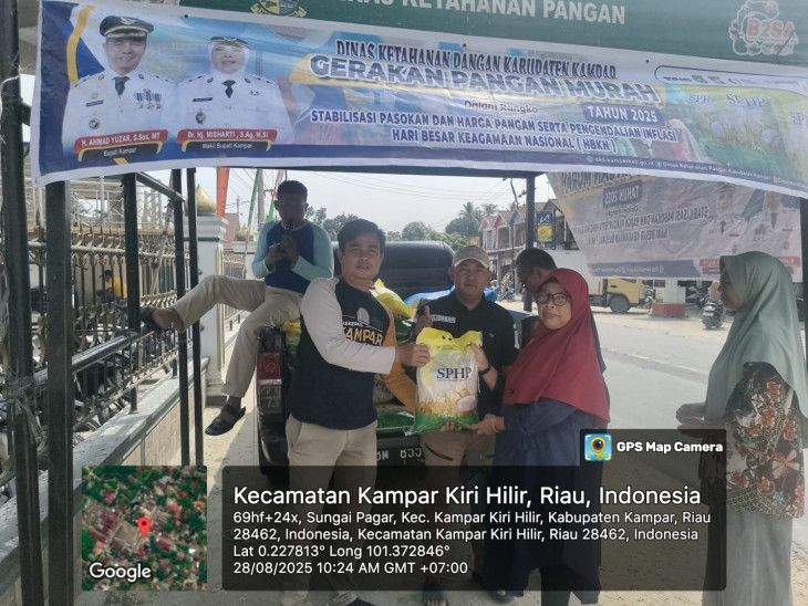 Pemkab Kampar Gelar Gerakan Pangan Murah di Pasar Sungai Pagar