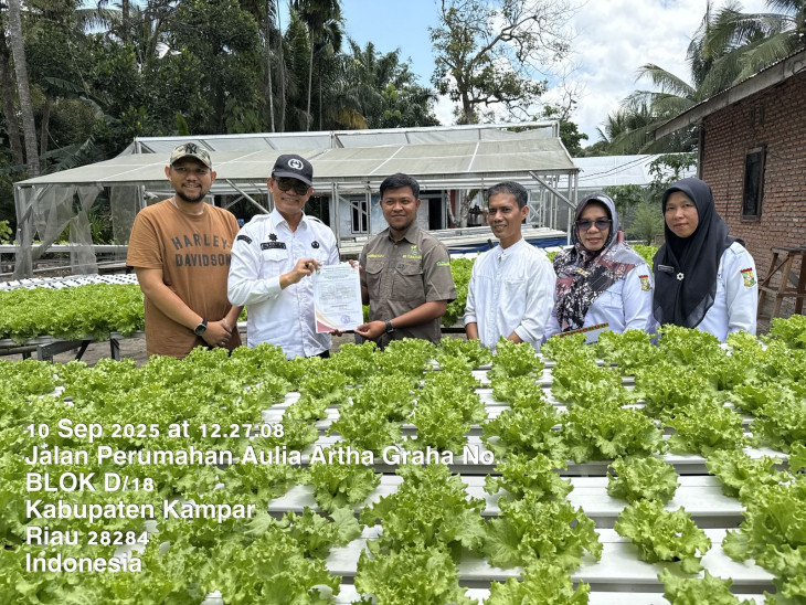 Petani Muda Desa Baru Siak Hulu Raih Sertifikat Izin Edar PSAT-PDUK