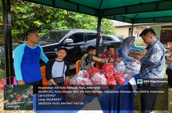 Pangan Murah Pemkab Kampar Hadir Ditengah Masyarakat Di Desa Koto Masjid Kecamatan XIII Koto Kampar