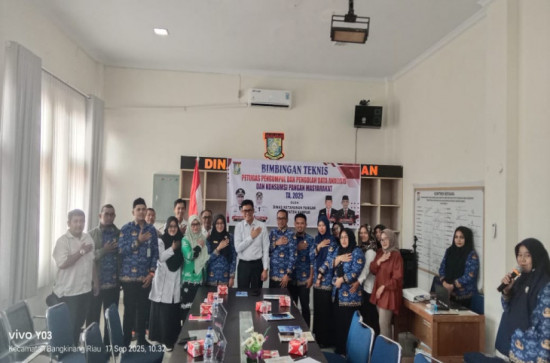 Bimbingan Teknis Pengolahan Data Konsumsi Pangan Digelar di Dinas Ketahanan Pangan Kab. Kampar