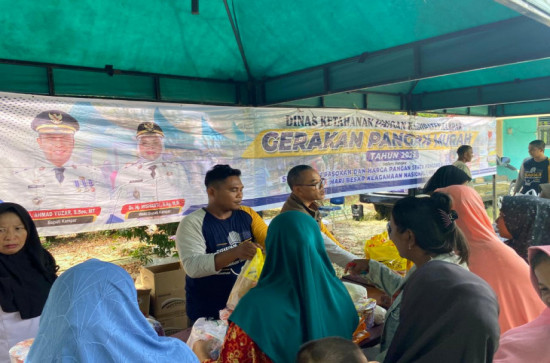 Gerakan Pangan Murah di Bangun Sari Diserbu Warga, Sejumlah Komoditas Ludes Terjual