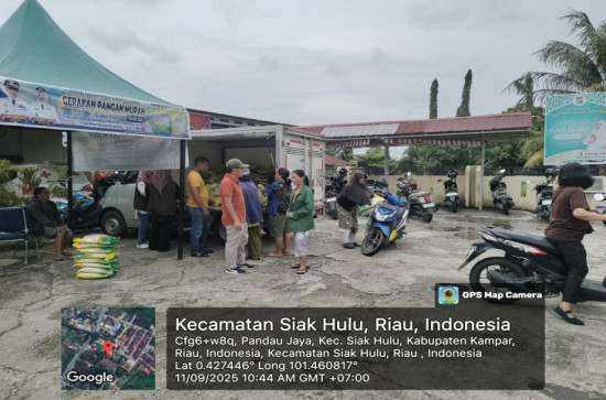 Gerakan Pangan Murah Hadir di Pasar Pandau Jaya, Beras SPHP Dijual Harga Terjangkau