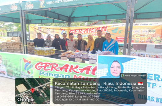 Pemkab Kampar Gelar Gerakan Pangan Murah di Desa Buluh Cina